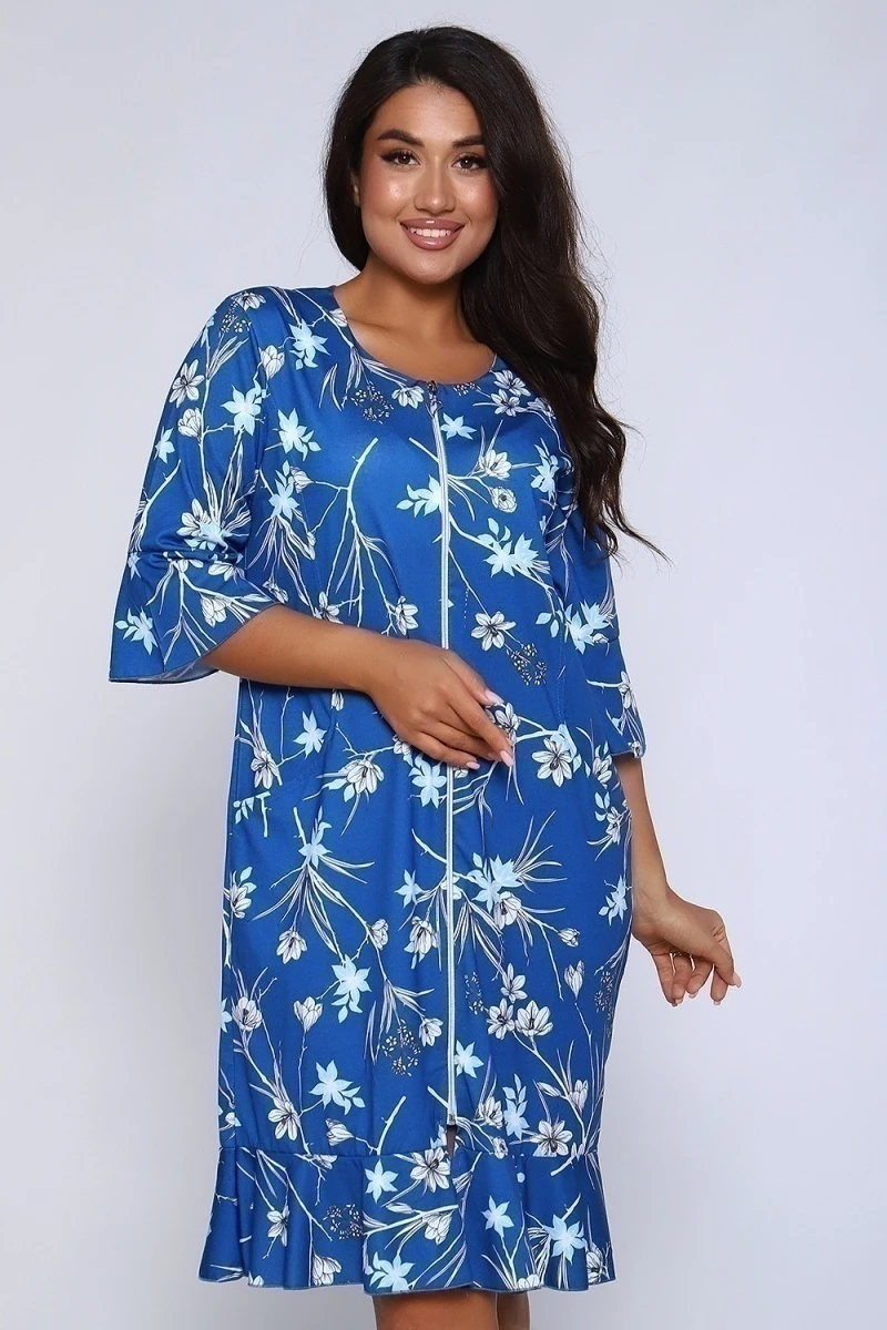 Халат 71079 (темно-синий)