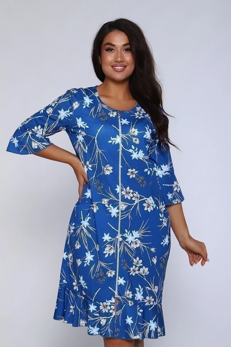 Халат 71079 (темно-синий)