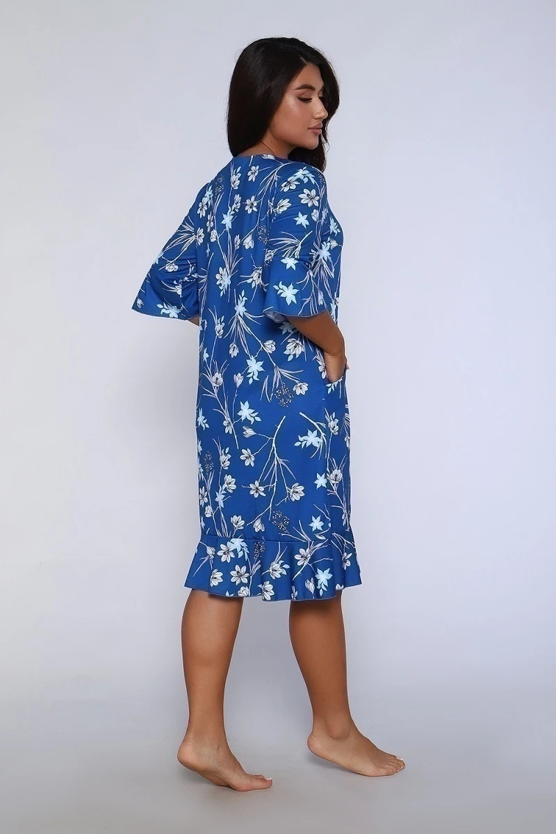 Халат 71079 (темно-синий)