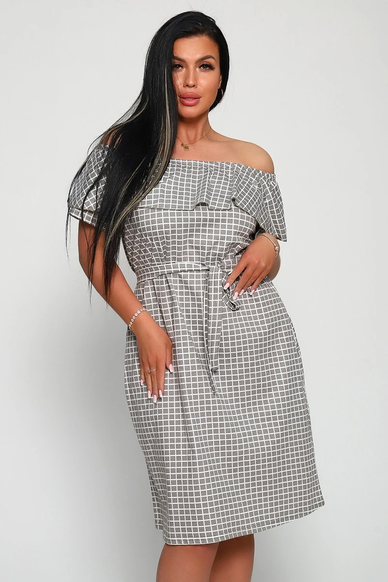 Платье 71064 (серый)