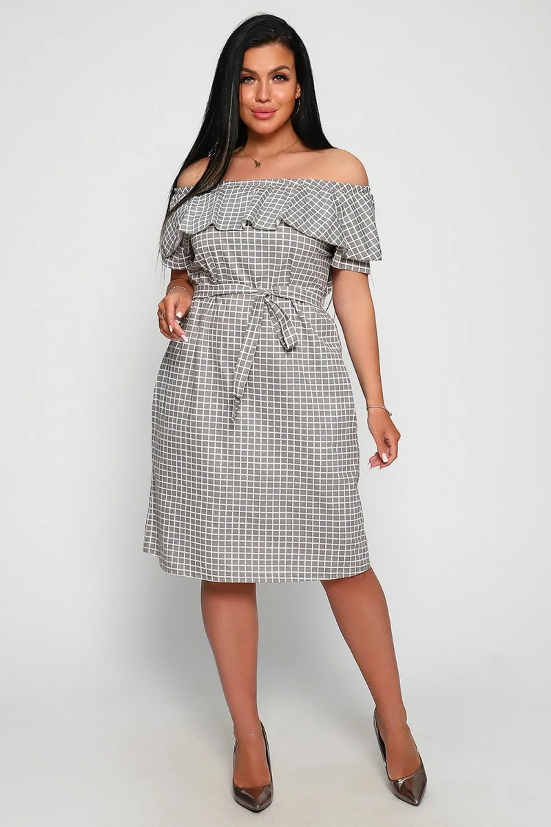 Платье 71064 (серый)