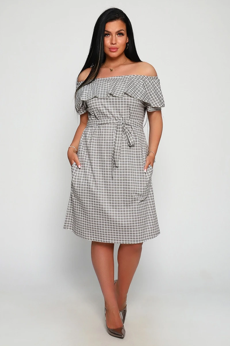 Платье 71064 (серый)