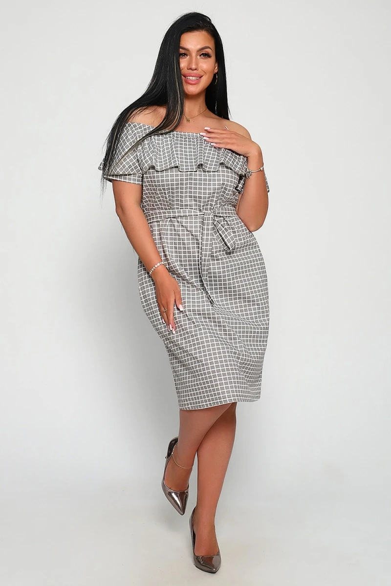 Платье 71064 (серый)