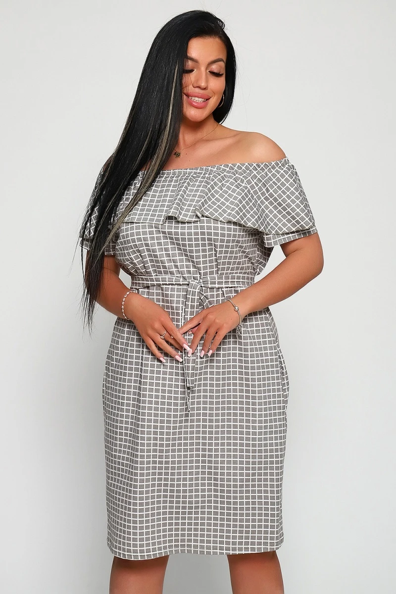 Платье 71064 (серый)