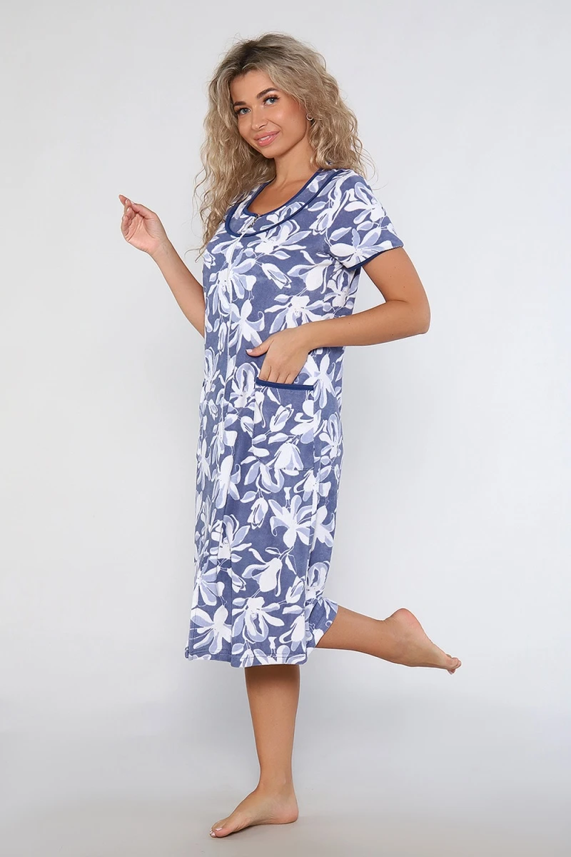 Халат 51069 (синий)