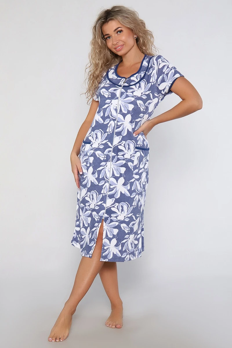 Халат 51069 (синий)