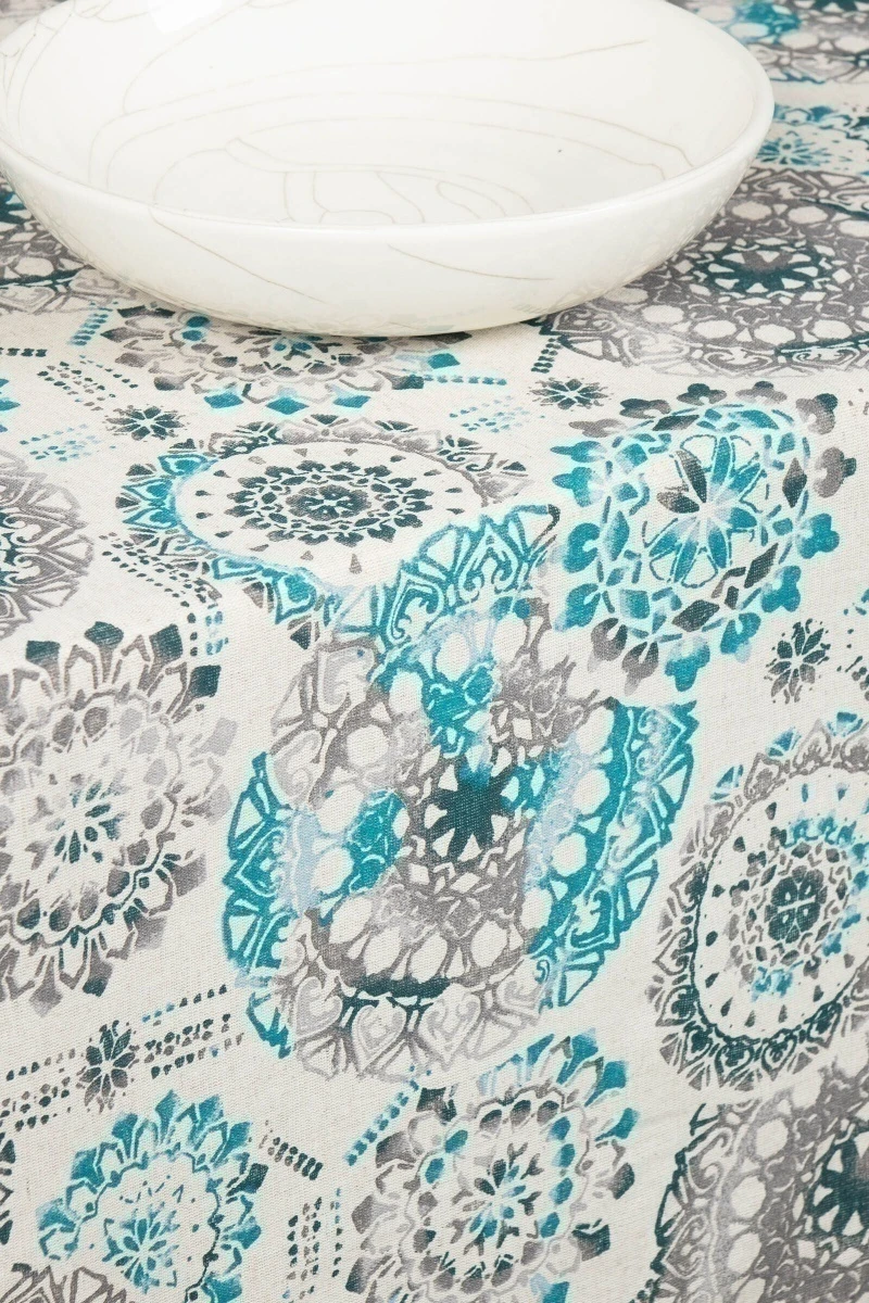 Скатерть полулен "ГЯ" Мистерия (зеленый)