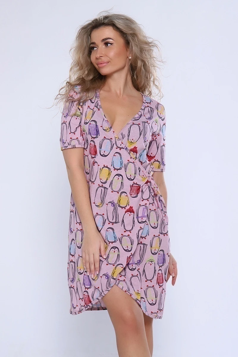 Халат 89331 (розовый)