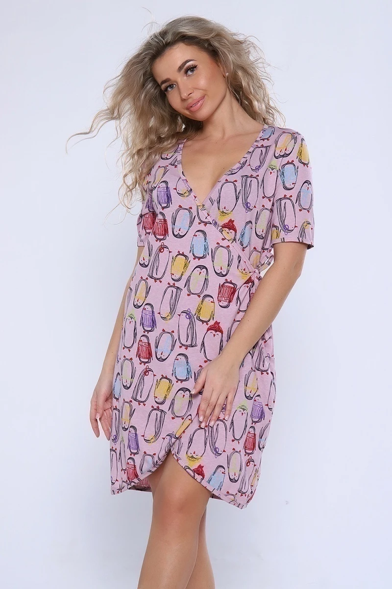 Халат 89331 (розовый)