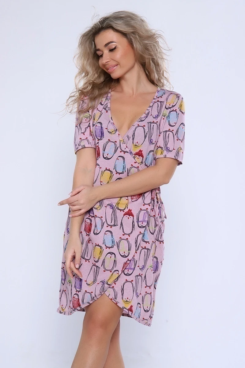 Халат 89331 (розовый)