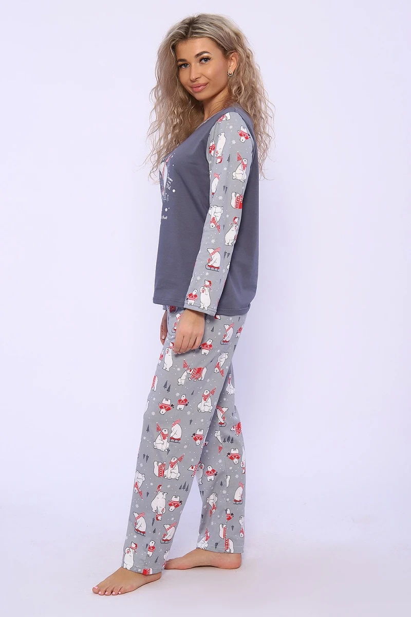 Костюм с брюками 59217 (серый)