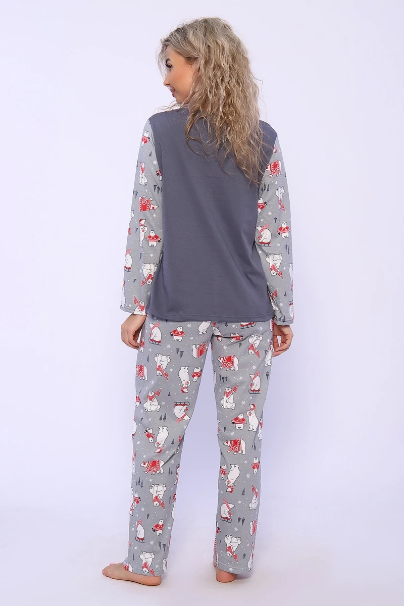 Костюм с брюками 59217 (серый)