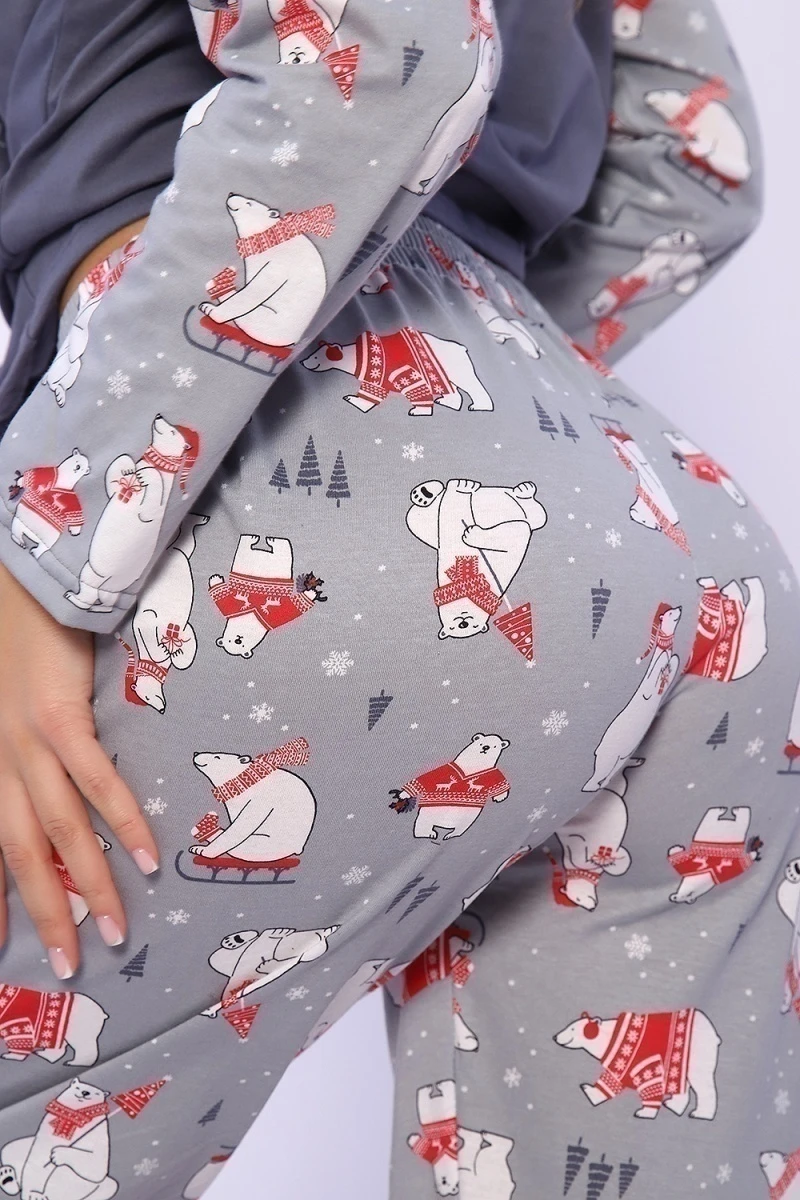 Костюм с брюками 59217 (серый)