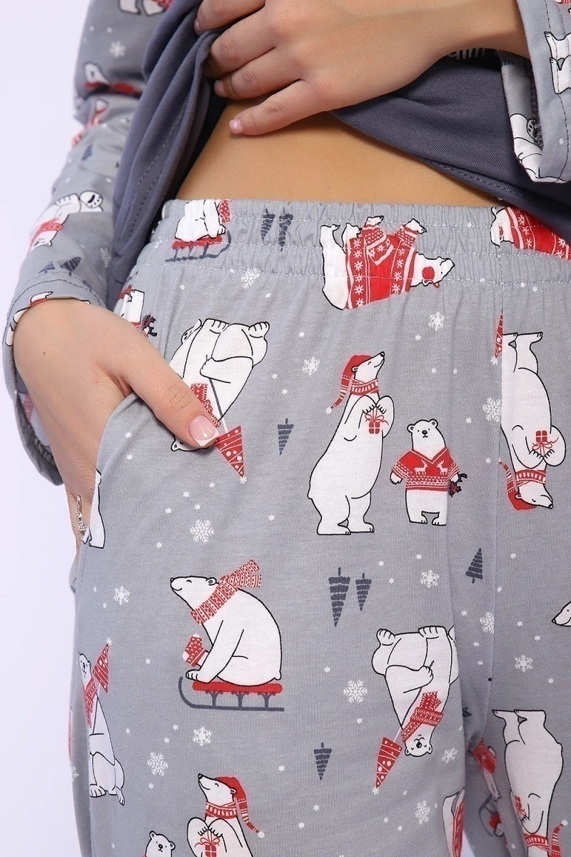 Костюм с брюками 59217 (серый)