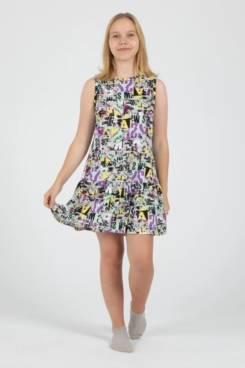 Сарафан "ПлД-57" абстракция, трикотаж