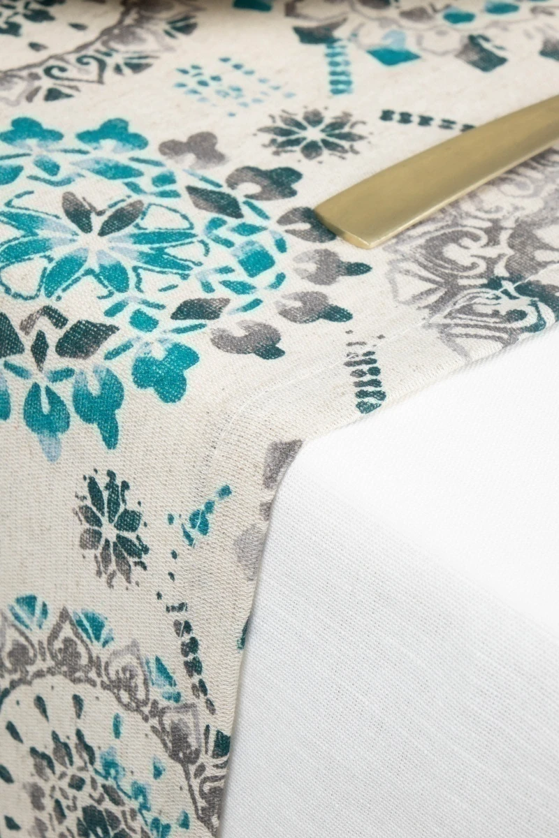 Дорожка полулен "ГЯ" Мистерия (зеленый)