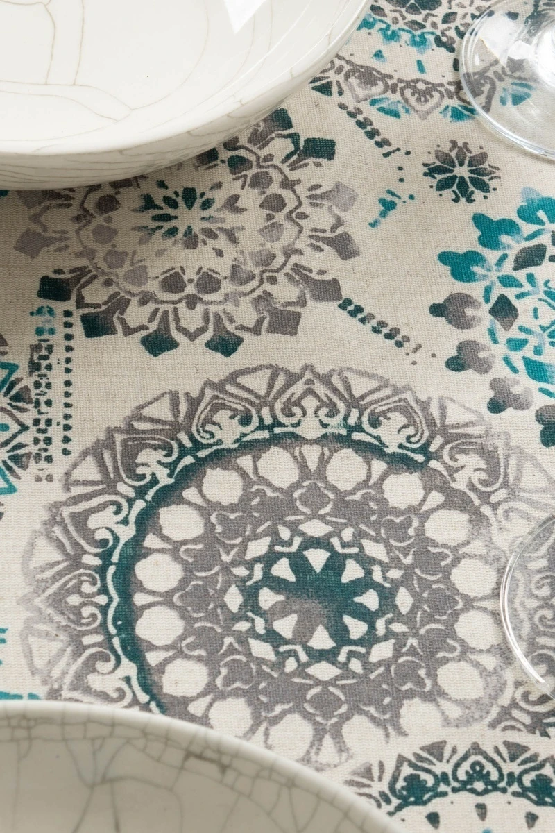 Дорожка полулен "ГЯ" Мистерия (зеленый)