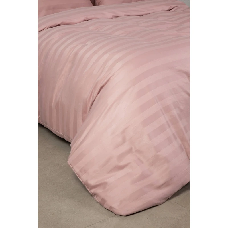 КПБ страйп-сатин "ЕА" 130г/м "ЕА-Розовое золото" р. Семейный арт. 63-С09005 (полоса 3*3 см) (240 см)