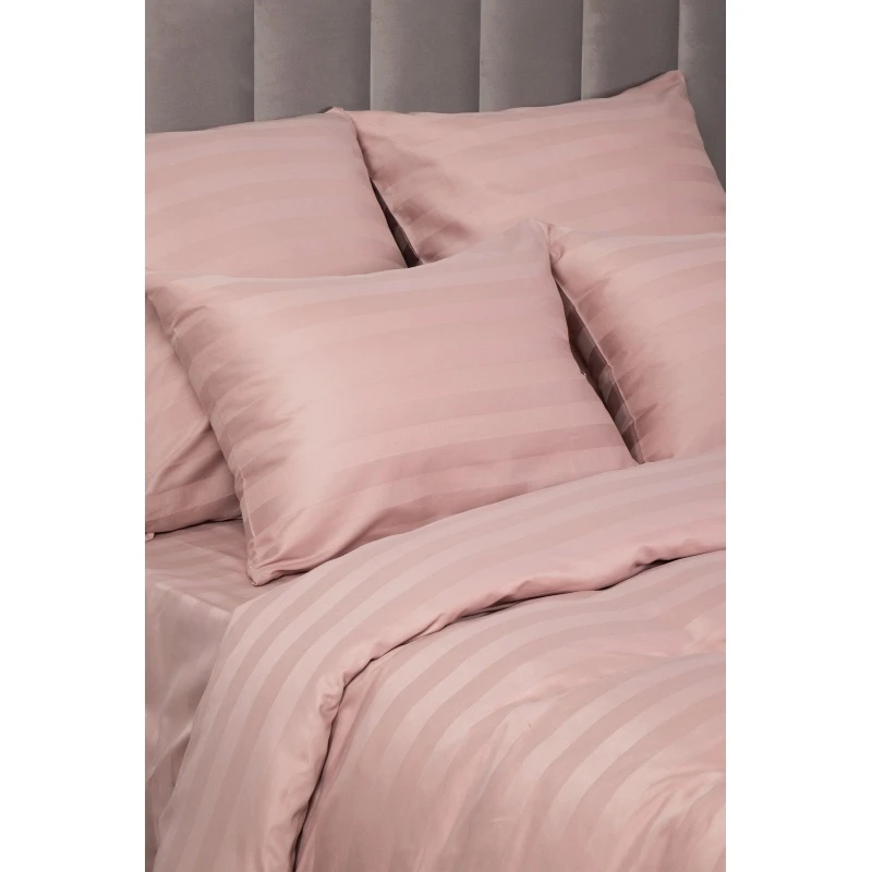 КПБ страйп-сатин "ЕА" 130г/м "ЕА-Розовое золото" р. Семейный арт. 63-С09005 (полоса 3*3 см) (240 см)