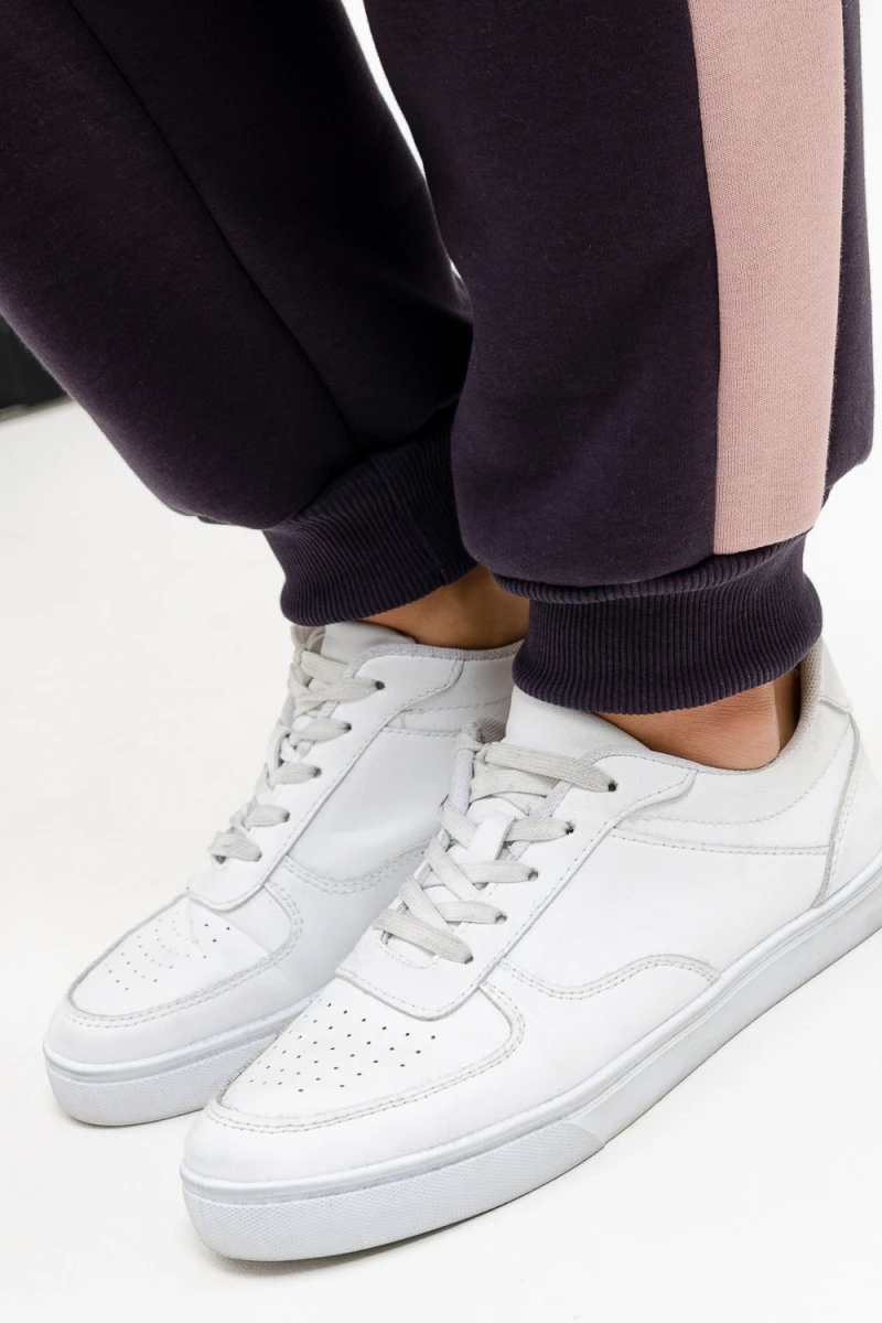 Костюм с брюками Софт (антрацит+пудра)