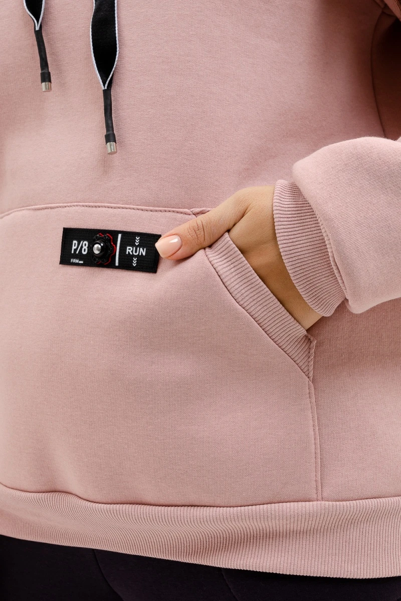 Костюм с брюками Софт (антрацит+пудра)