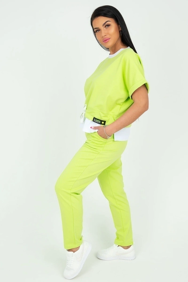 Костюм с брюками 13740 (фисташковый)