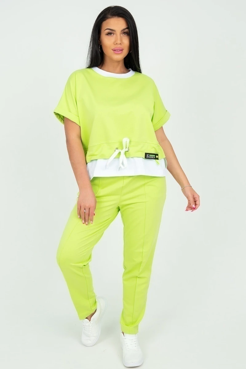 Костюм с брюками 13740 (фисташковый)