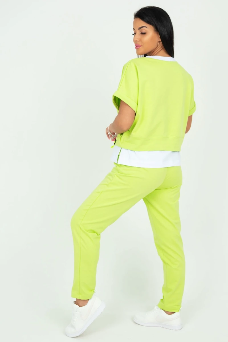 Костюм с брюками 13740 (фисташковый)