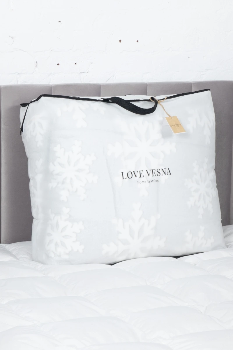 (LV) Одеяло "Нежность" (450 гр) снежинки 