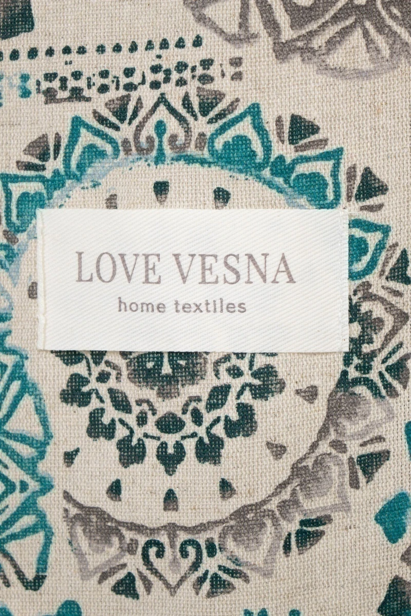 Комплект штор из полульна "ГЯ" Мистерия (зеленый)