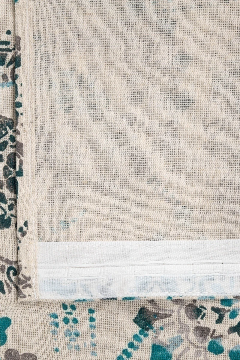 Комплект штор из полульна "ГЯ" Мистерия (зеленый)