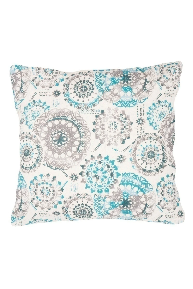 Декоративная наволочка на молнии полулен "ГЯ" Мистерия (зеленый)