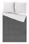 1 + 2 Пододеяльник и 2 наволочки поплин "Грэй+Серый туман" ком, 70х70 см (70117+70162, "МИЛАН")