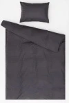 1 + 1 Пододеяльник и наволочка страйп-сатин "ЕА-Графит", 50х70 см (3910, "ЕА") (240 см)