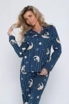 Пижама с брюками 89340 (темно-синий)
