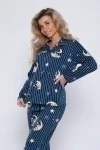 Пижама с брюками 89340 (темно-синий)
