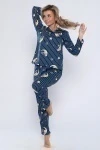 Пижама с брюками 89340 (темно-синий)