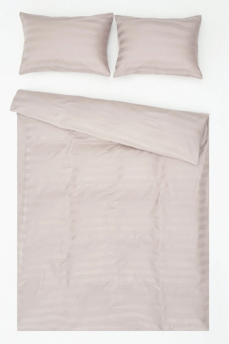 1 + 2 Пододеяльник и 2 наволочки страйп-сатин "ЕА-Орех", 50х70 см (15-0703, "ЕА") (240 см)