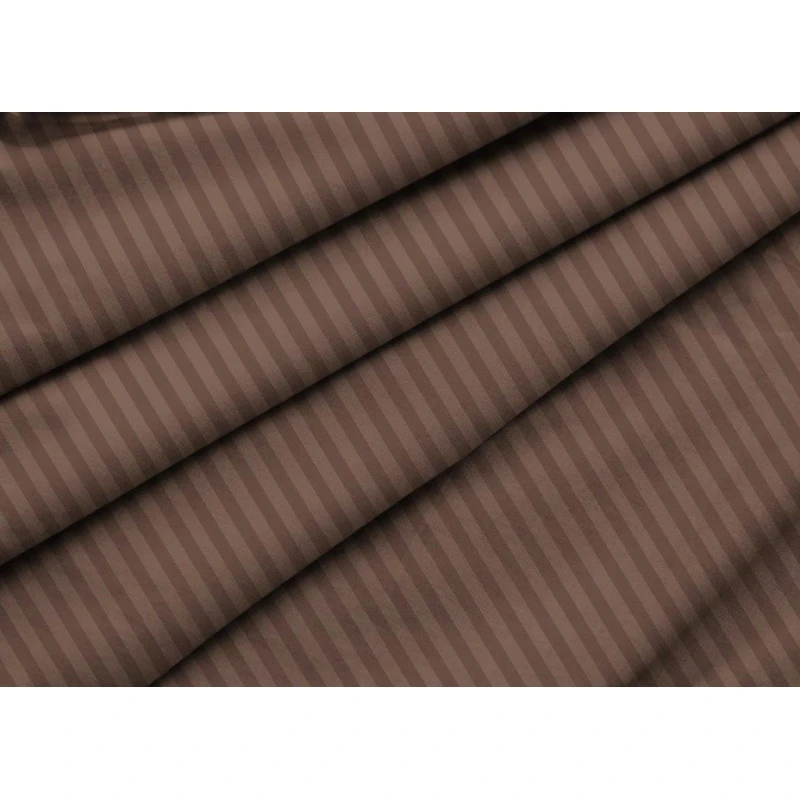 КПБ 4 "ХБК" страйп-перкаль "Лунная соната-Шоколад" р. Евро арт. 6793-18 (полоса 1*1 см)