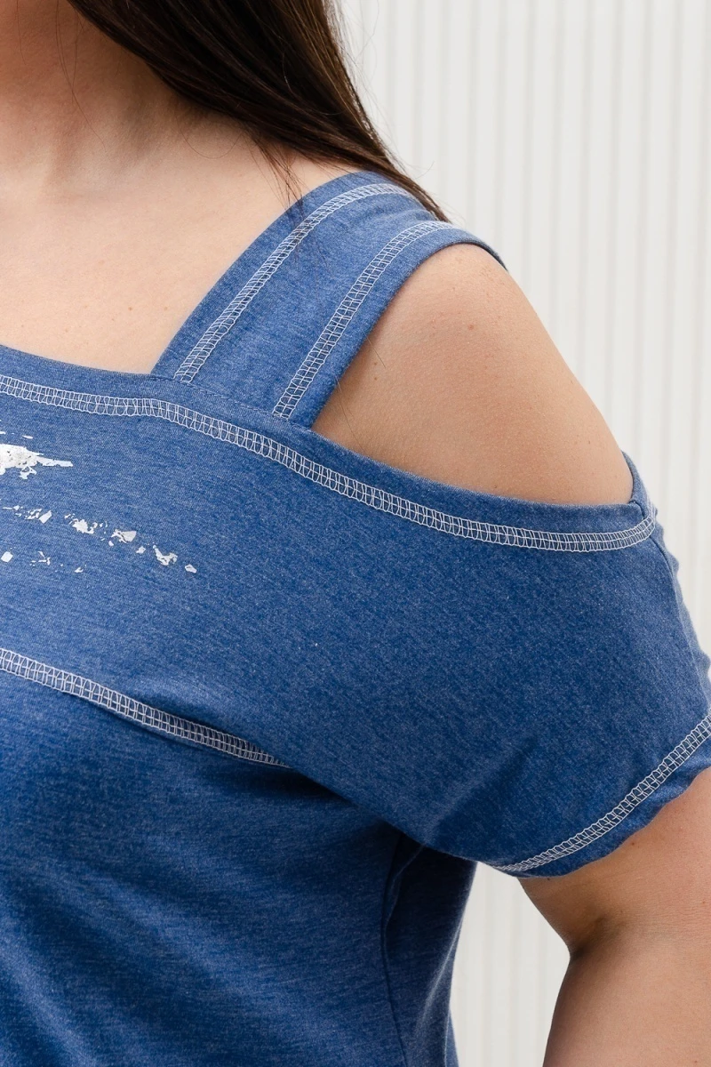 Туника 9042 (индиго меланж)