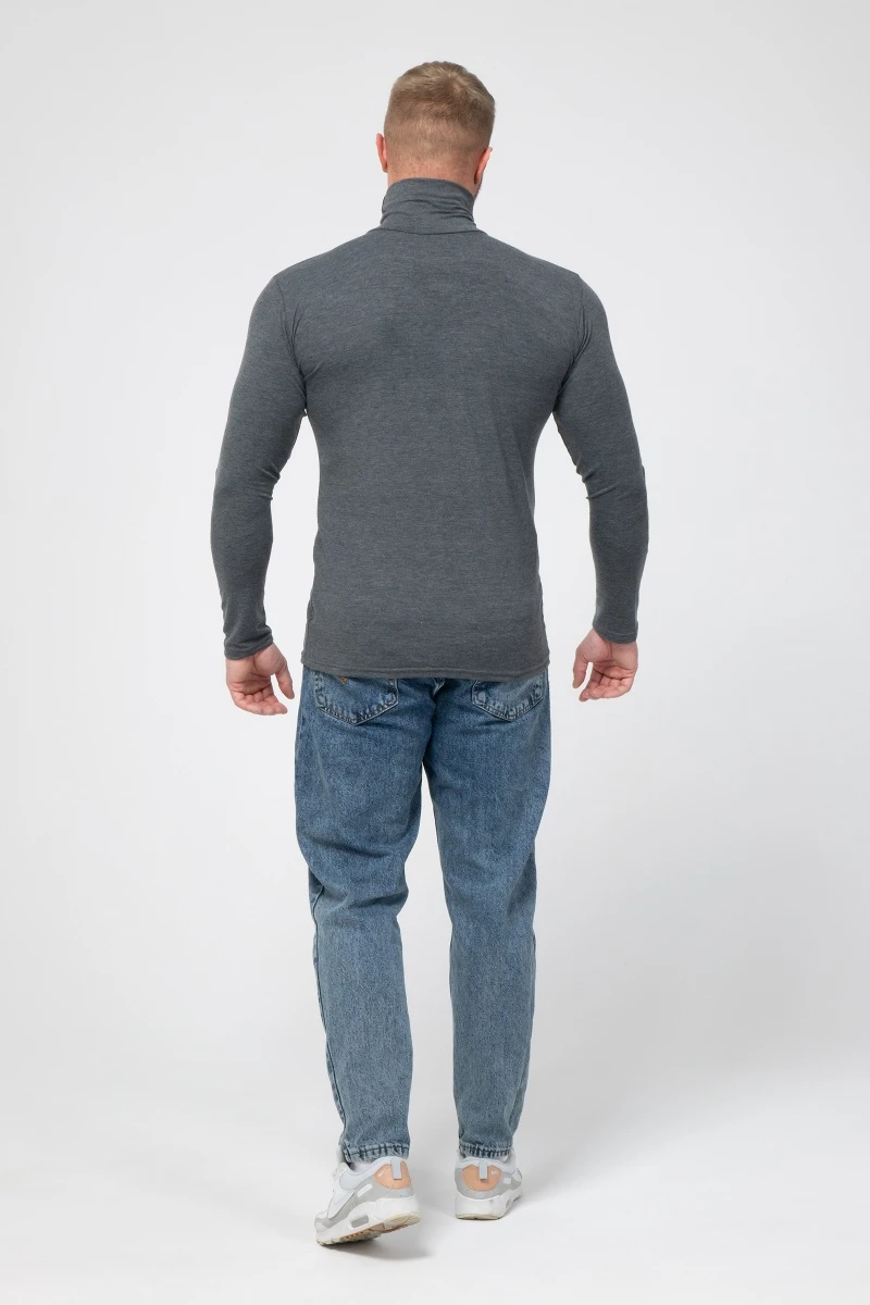 Водолазка мужская с длинным рукавом - 392 - антрацит