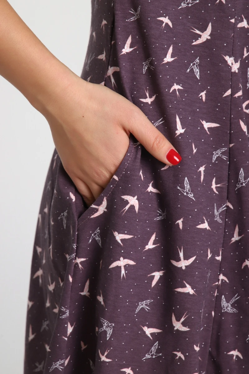 Халат 89399 (бордовый)