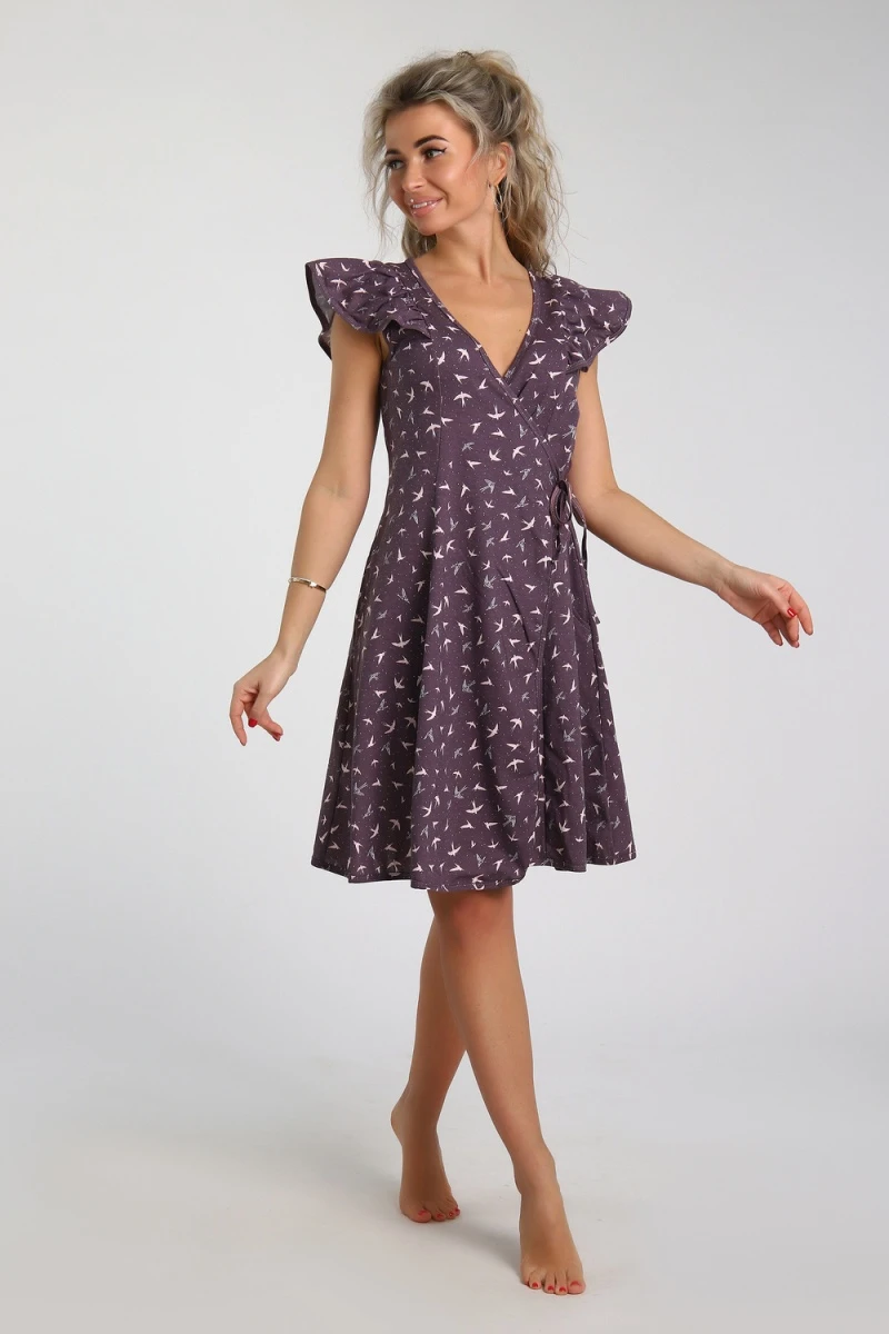 Халат 89399 (бордовый)