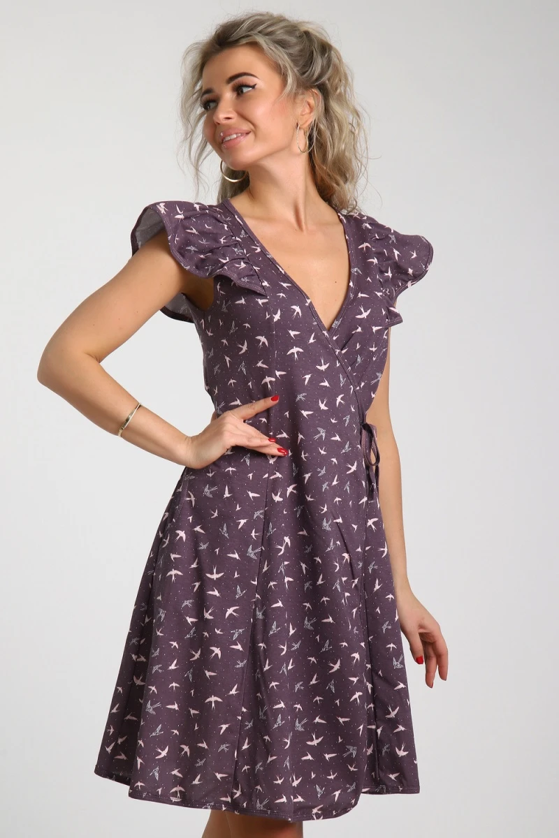 Халат 89399 (бордовый)