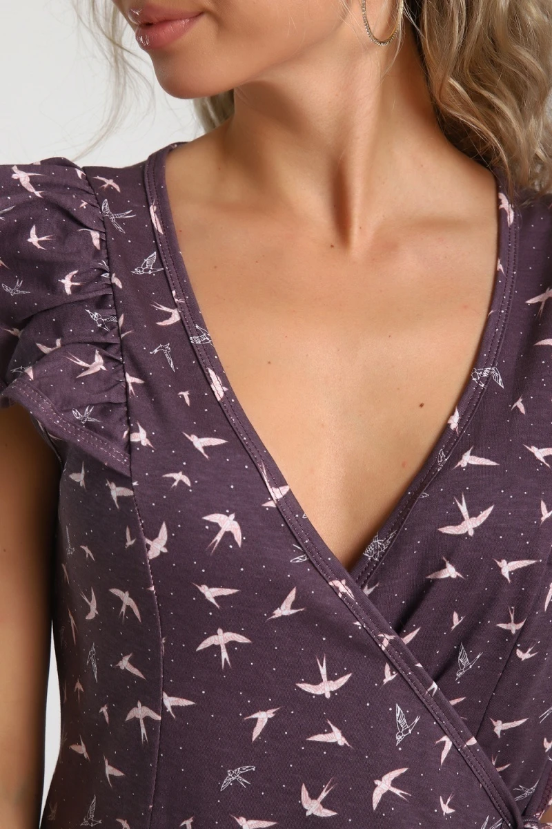 Халат 89399 (бордовый)