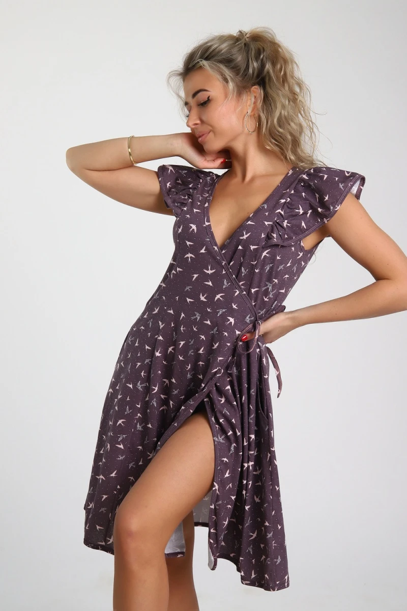 Халат 89399 (бордовый)