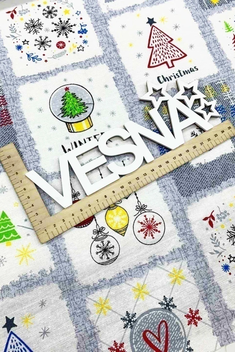 Рогожка "Диз" 165г/м2, 150см "Маленькая елочка"