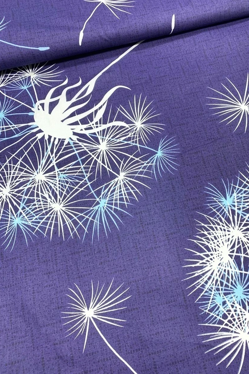 Ткань поплин "ТТ" 110г/м2, 220см "Светящиеся пушинки"