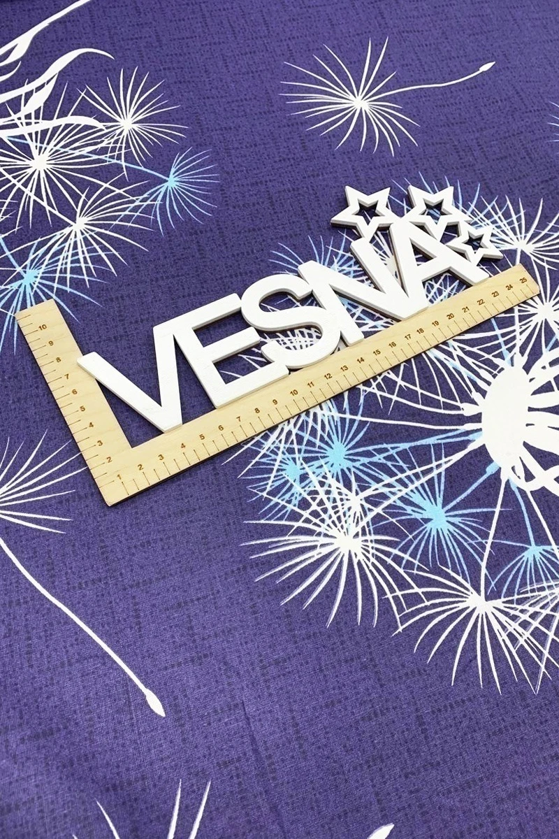 Ткань поплин "ТТ" 110г/м2, 220см "Светящиеся пушинки"