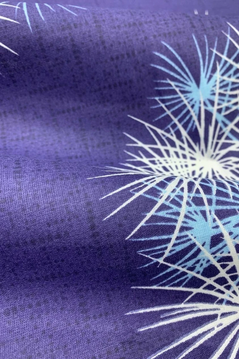 Ткань поплин "ТТ" 110г/м2, 220см "Светящиеся пушинки"